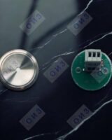 Кнопка с гайкой КЛ-УЛ-052 VR без  подсветки (точка), плата 215V1, УЛ