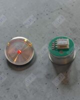 Кнопка с гайкой КЛ-220-004 VR с красной  подсветкой (точка),  плата 175, OTIS