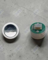 Кнопка с гайкой КЛ-220-044 RL полир. без  подсветки (белый ореол) плата 173, OTIS